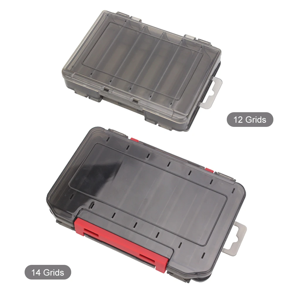 Fishing Case Double Sided Fishing Lure Box Case Squid Jig Minnows Bait Fishing Tackle Box Storage Case Container