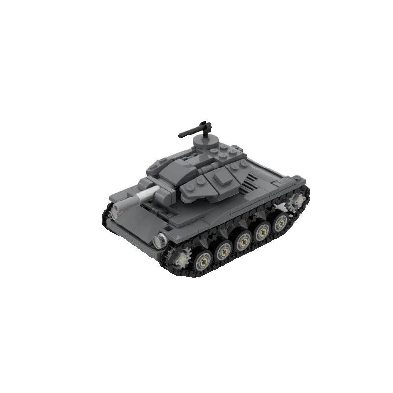 Main Battle Series American T49 Light Tank Infantry Fighting Armoured Vehicle Model DIY Building Block Bricks Kid Birthday Gifts