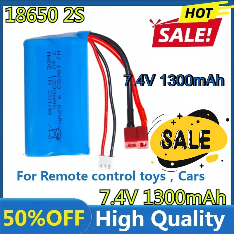 

Для Wltoys 12423 10428 12429 12401 12402A 144001 запасные части для радиоуправляемых автомобилей 7,4 В 1300 мАч T Plug 18650 2S 10C литий-ионный аккумулятор