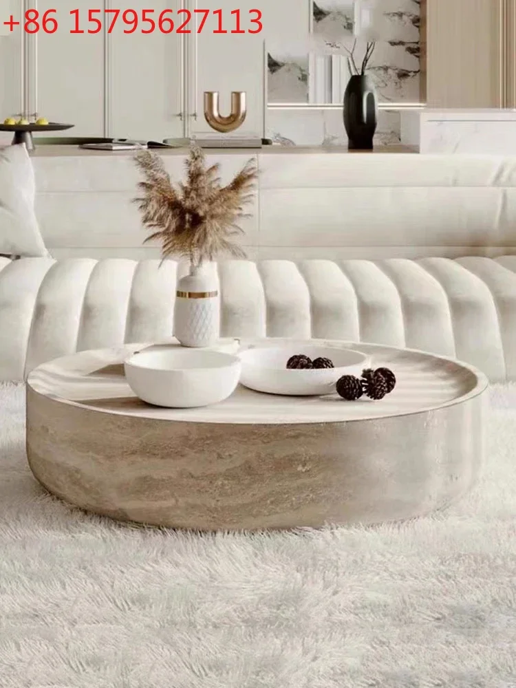 

Комплект для гостиной Sili Style: дизайнерский круглый мраморный столик в стиле арт-деко