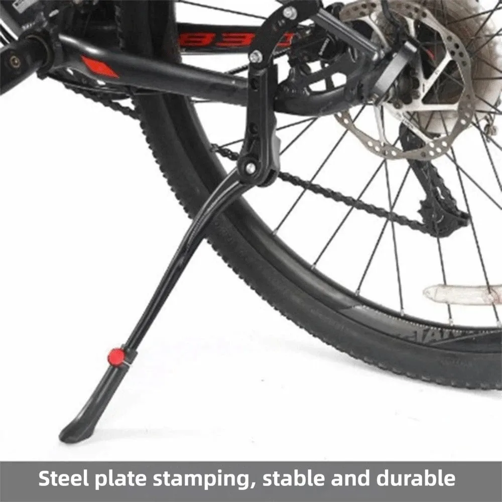 Adjustable Bicycle Kickstand Universal Solid Bike Side Rear Kick Stand Reliable Heavy Duty Bike Rear Mount Kickstand