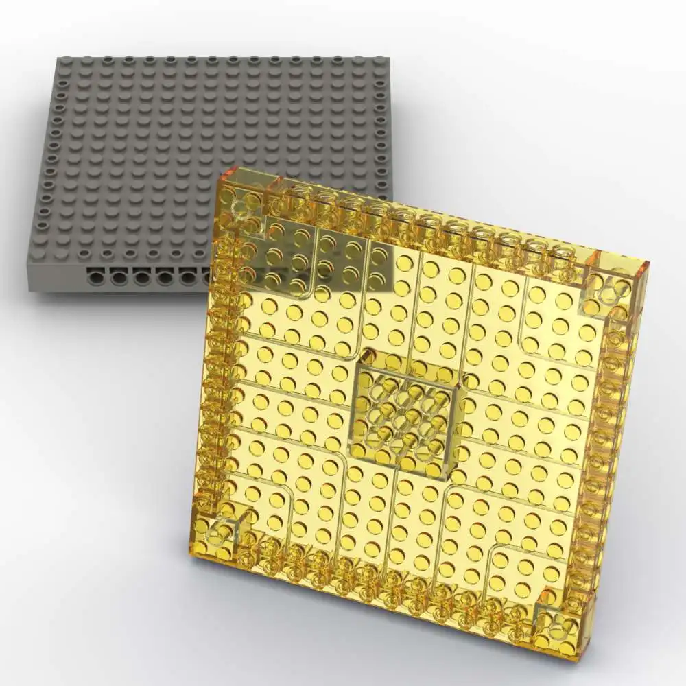 MOC 1PCS Stacking 65803 Base Board Plate Substitutable Brick 16x16x1 1/3 With Holes Building Block Toy Adults Boys Holiday Gifts