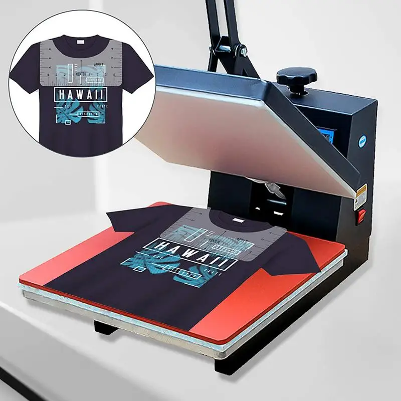 T-shirt Alignment Tool With 4 Rules And 1 Marker Pencil For Vinyl Alignment Heat Press