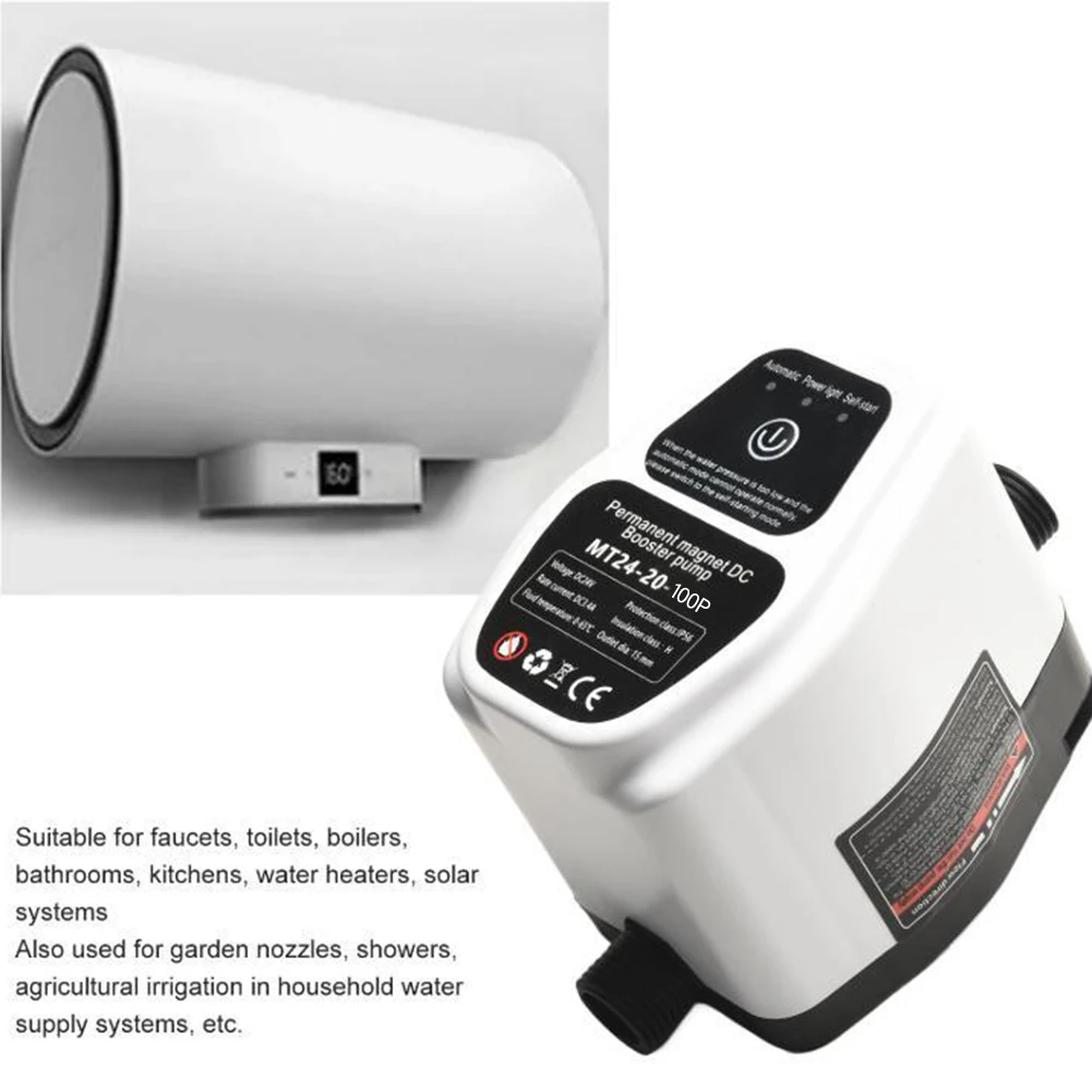 1Pc 24V 100W Booster Pump Full Automatic Quiet Water Pressure Increasing For Home Plumbing Pipe Flow Enhancer Tool