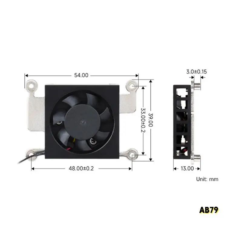 Raspberry Piコンピューティングモジュール5用冷却ファン、CM5ヒートシンククーラーラジエーター、5V電源、サーマルテープ付き