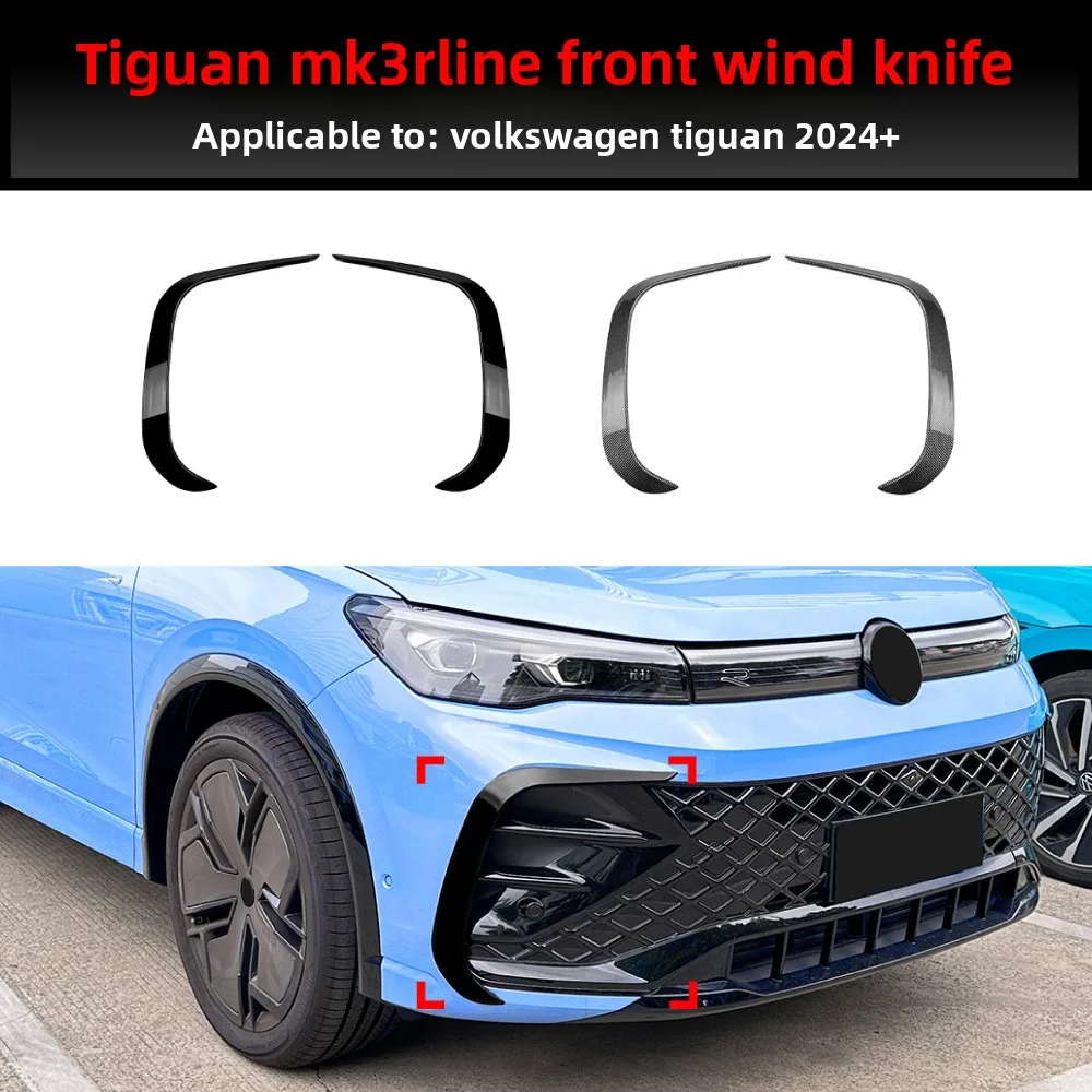 

For 2024 + Volkswagen Tiguan MK3 Rline Front Bar Trend Air Knife Car Sticker Exterior Modification