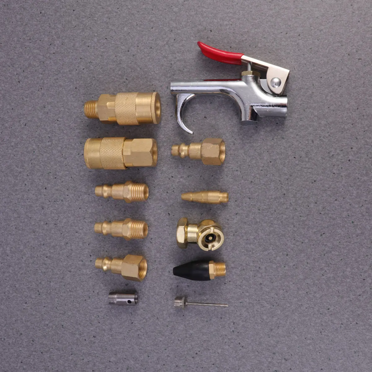 

10pcs 1/4 Inch Copper Quick Coupler Kit Brass Pneumatic Connector Air Compressor Tool Accessories American Style Air Blow 10