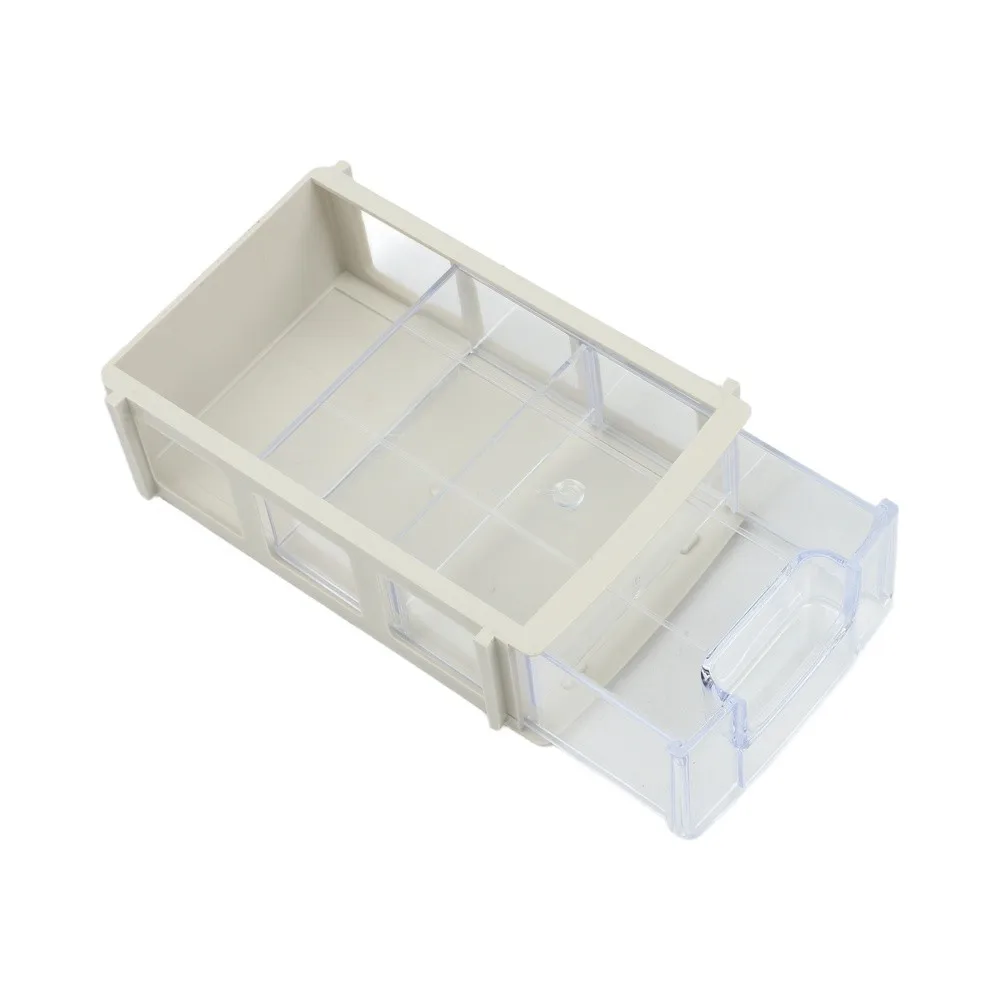 2PCS Stackable PE Storage Boxes for Hardware Sorting Screws Nuts Bolts Washers with Clear View Drawers and Stackable Feature