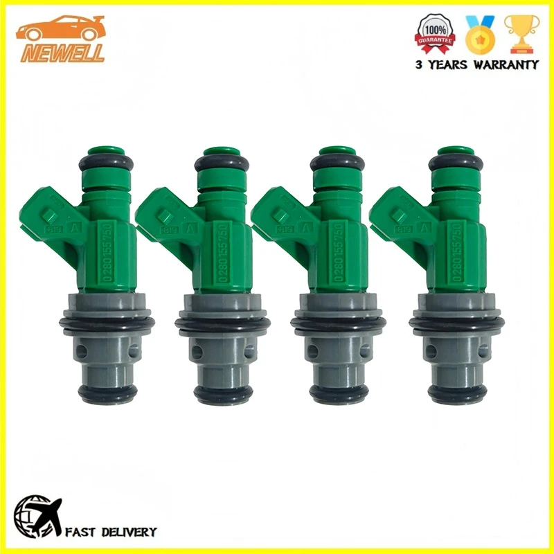 4 шт. 0280155750 9177437 Топливные форсунки для SAAB 9-3 9-5 93 B205 YS3E 2.0 TURBO 98-15 Высококачественные топливные распылители двигателя