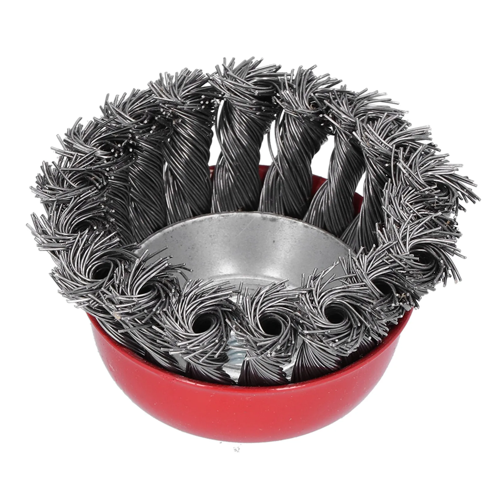 Wire Wheel Rust Removal Steel Twisted Cup Brush Polishing Cleaning Accessories M10 Thread Twisted Wire Wheel Wire Cup Brush