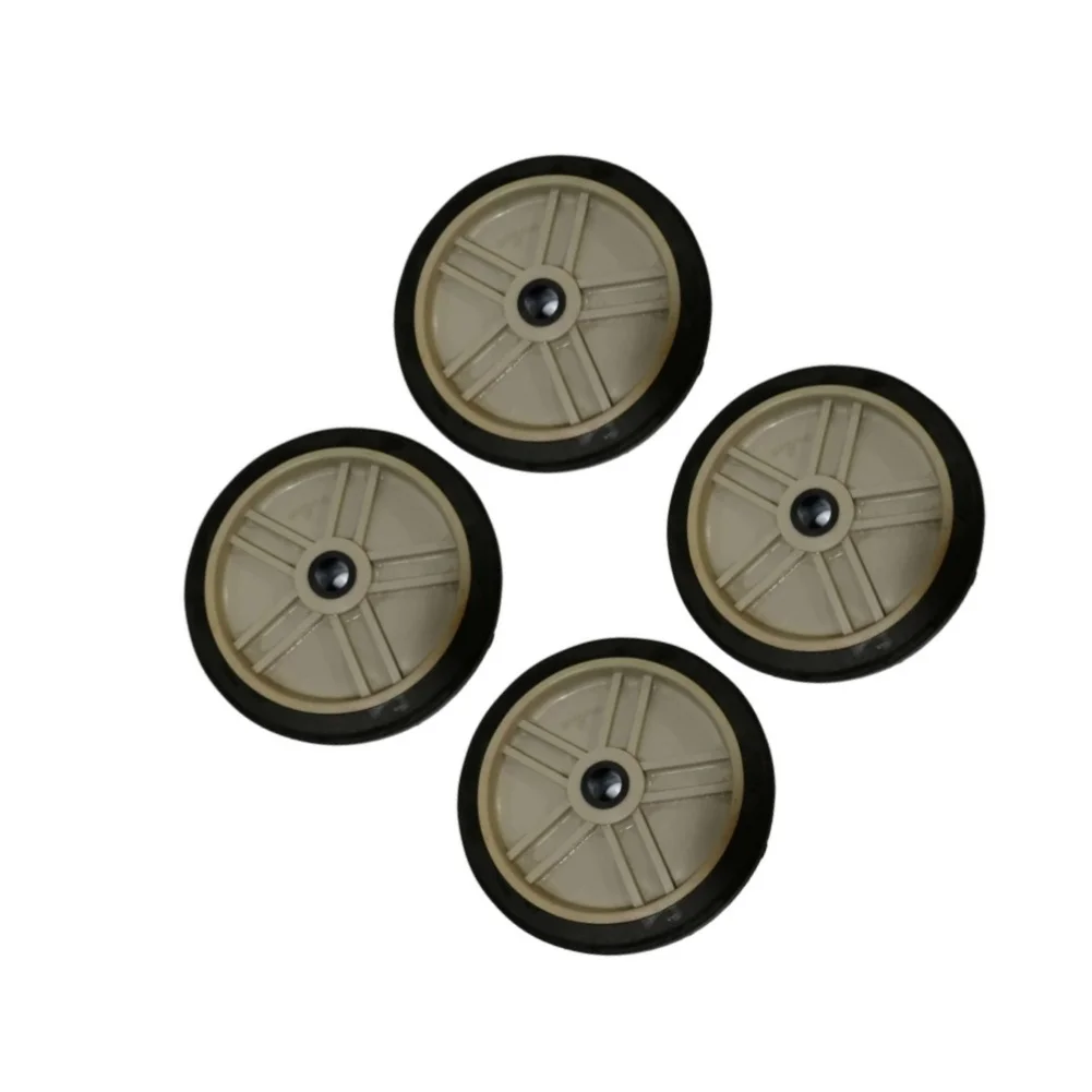 4 Pcs Silent Rubber Caster Wheels 5 6 Inch For Air Compressor Pump Replacement Parts Duty Rolling Accessories