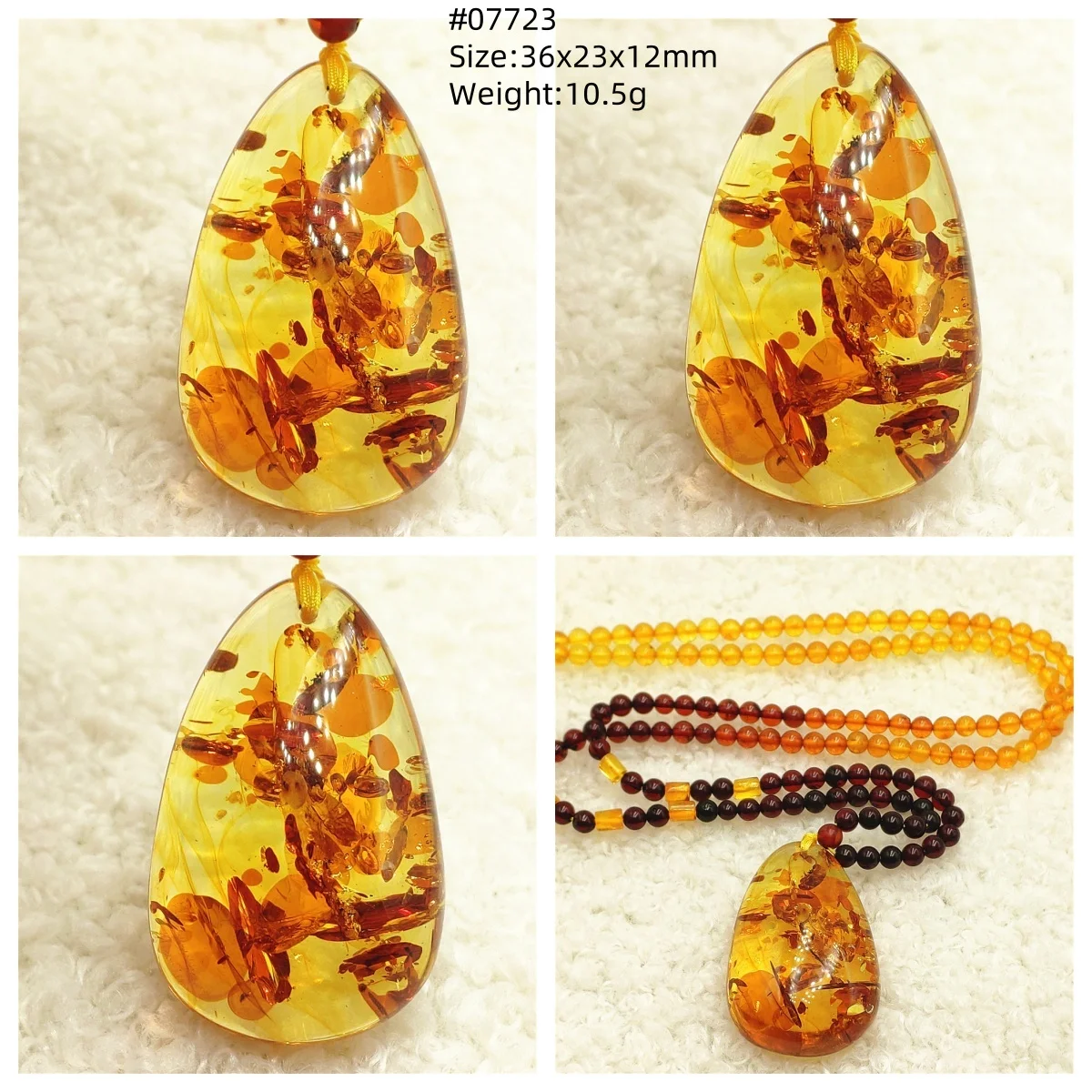 

Natural Piebald Amber Pendant Round Beads Necklace Water Drop Top Yellow Amber Women Men Rare Healing Gemstone Jewelry AAAAAA