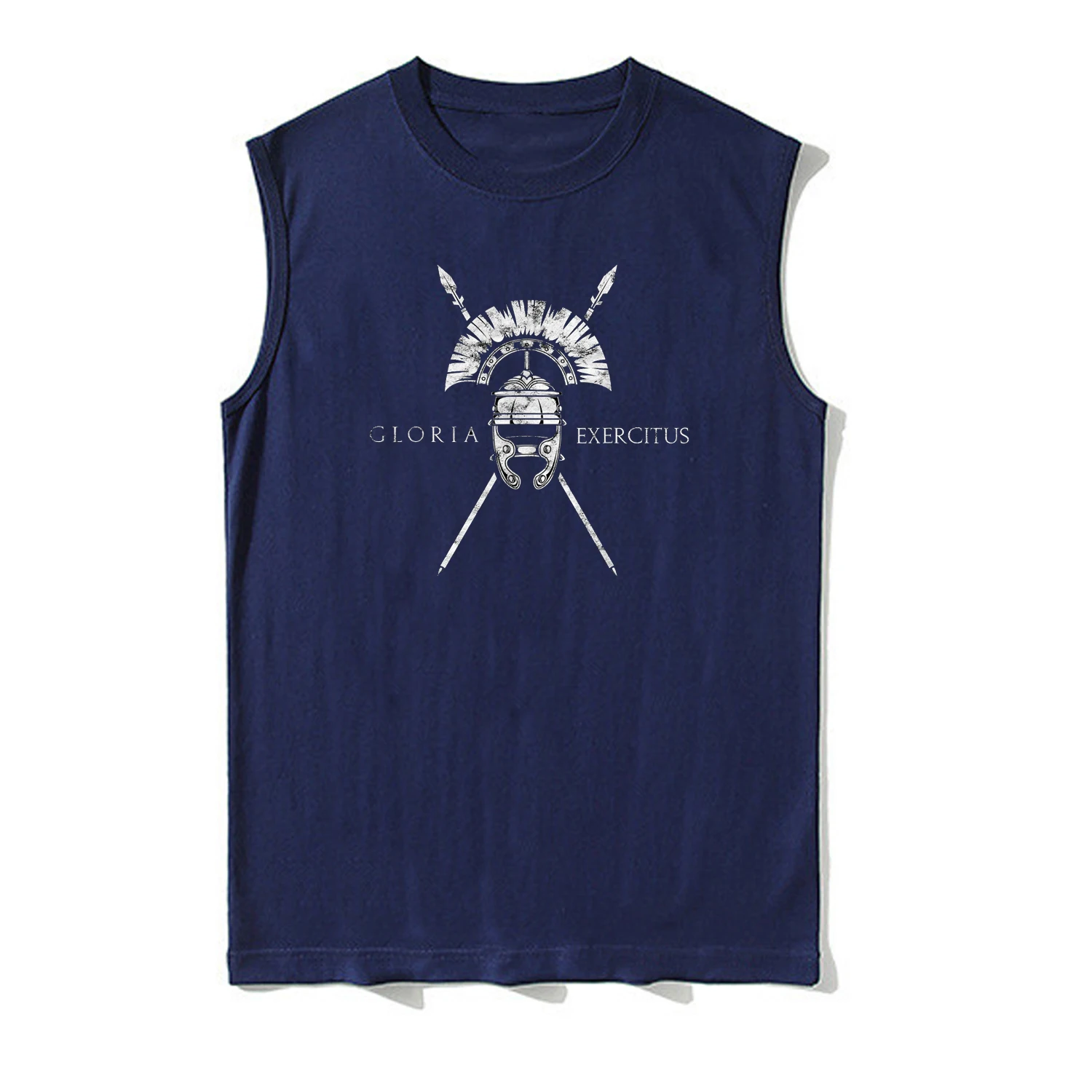 Roman Centurion Gloria Exercitus Tank Top 100% Cotton O-Neck Summer Casual Mens Vest Sleeveless T-shirt Fashion Streetwear