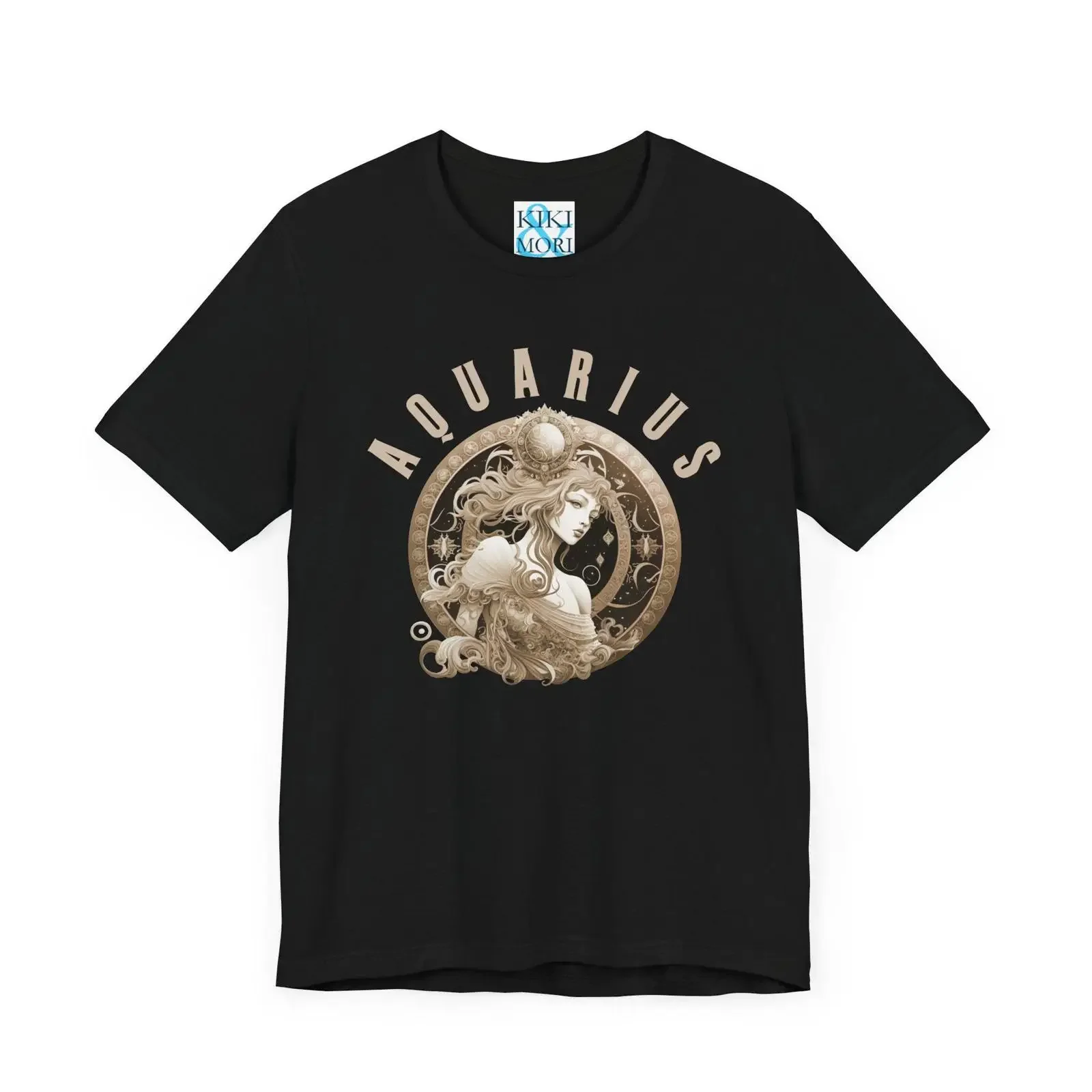 Aquarius Zodiac T Shirt for Art Lovers Ideal Astrology and Horoscope Birthday Idea vintage Washed Unisex Casual Breathable