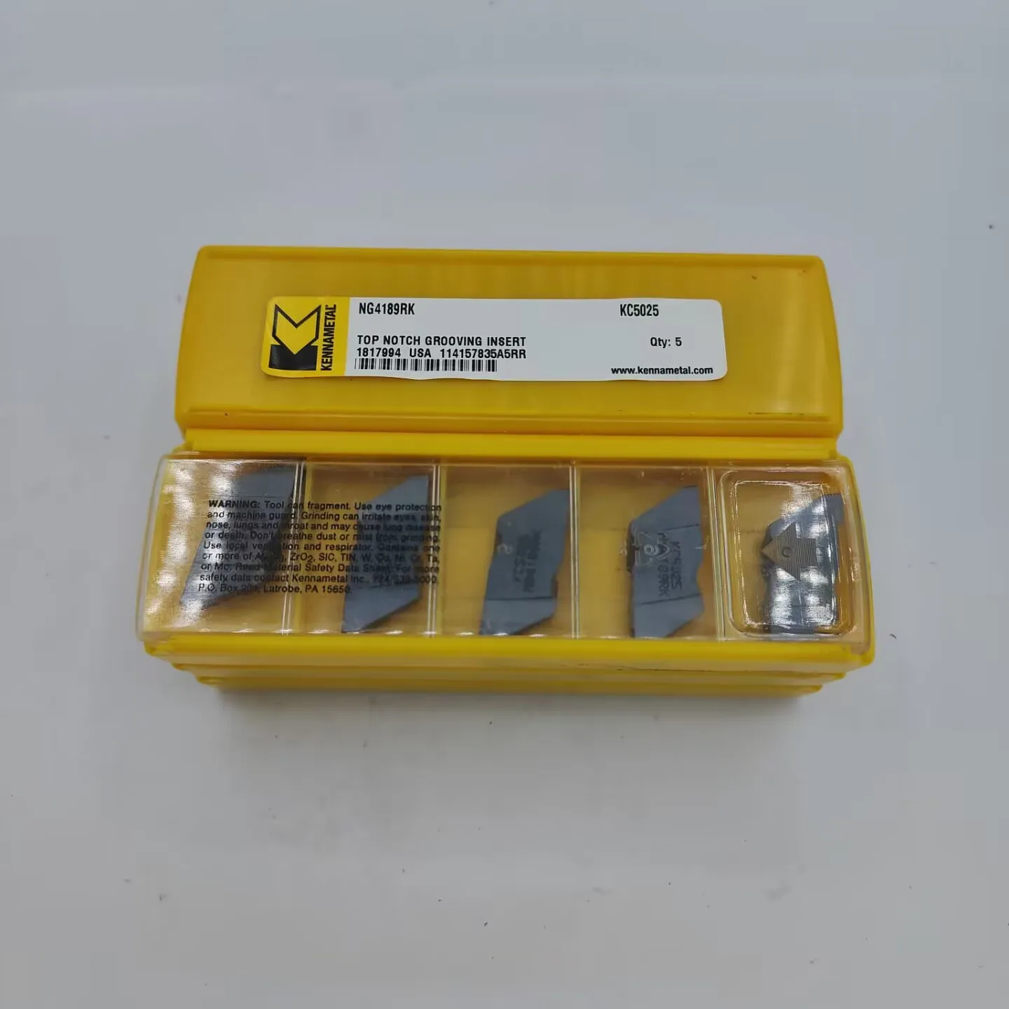 KENNAMETAL NG4189RK KC5025 CARBIDE INSERTS 5PCS