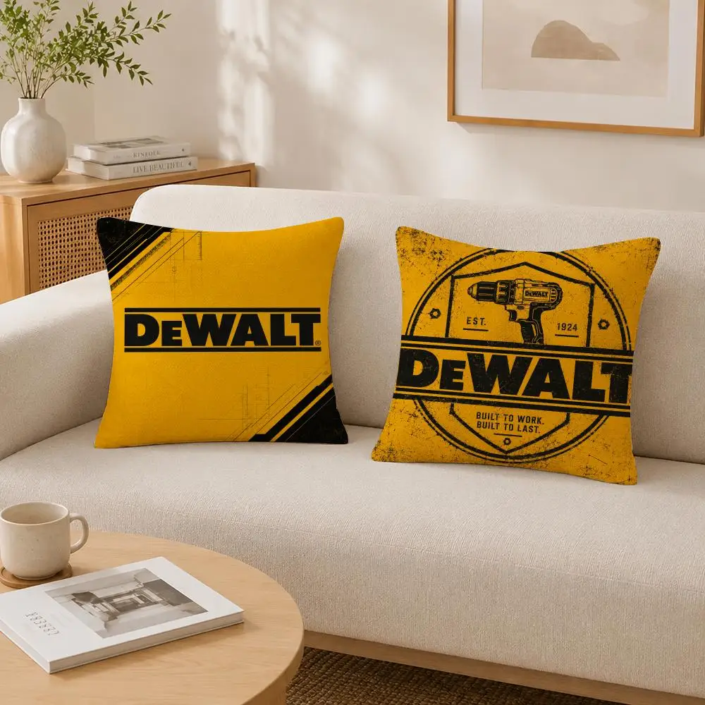 Tool Brand DEWALT Cushion Cover Soft Fluffy Short Plush  Pillow Case Throw Decorative Cushion Covers for Sofa Bedroom Home Decor