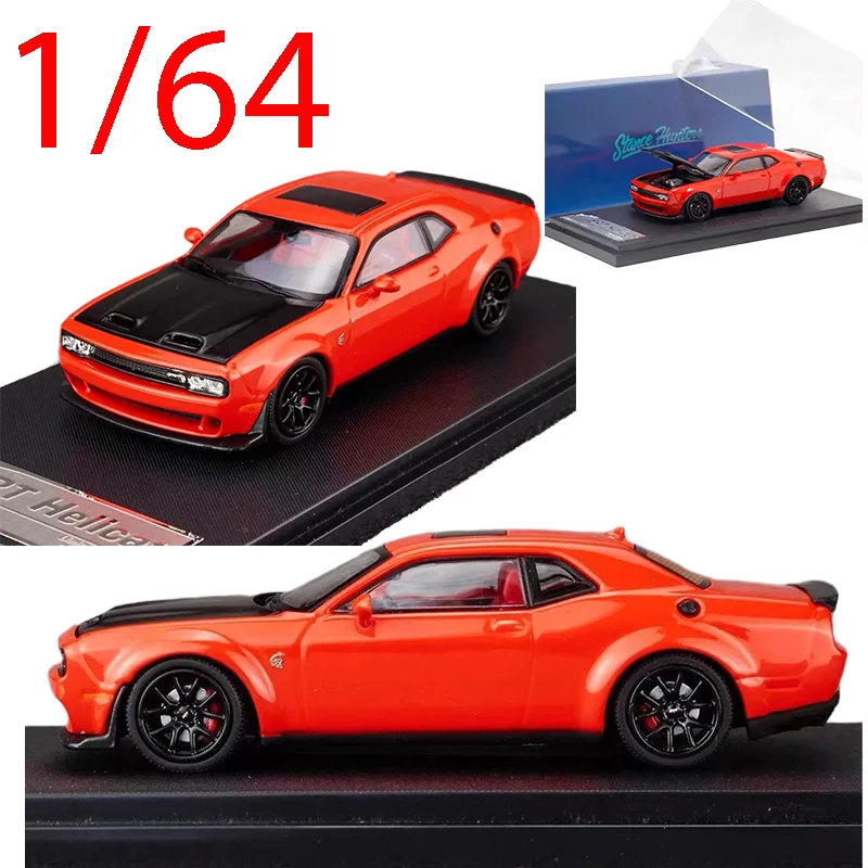 SH Diecast 1/64 مقياس دودج سبيكة سيارة نموذج دودج تشالينجر لعب المركبات Hellcat SRT تحصيل لعب للبنين الصندوق الأصلي #1