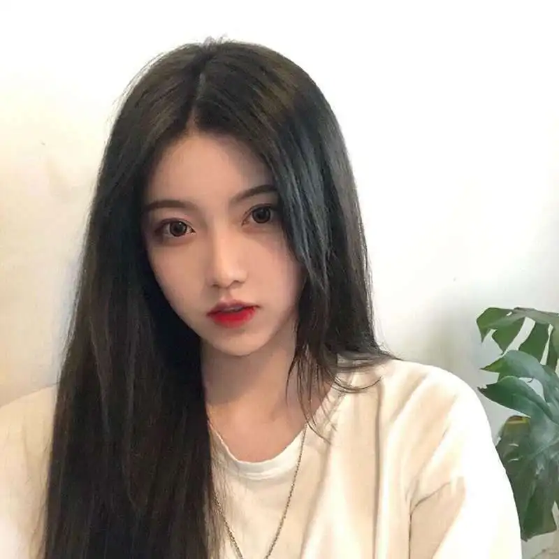 

Новый парик для женщин от интернет-знаменитостей, длинные прямые волосы, челка с пробором посередине, милый и нежный, натуральные длинные волосы, парик на всю голову, I