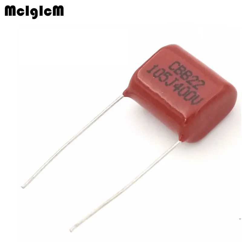 

1000 pcs 1uF 105 400V CBB Polypropylene film capacitor pitch 15mm 105 1uF 400V