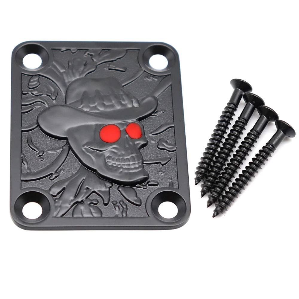 1Set Gitarren-Halsplatte mit Schrauben, quadratisch, für ST TL Gitarre, Jazz Bass, Ersatz-Gitarrenzubehör, 7 Farben – Detail 9