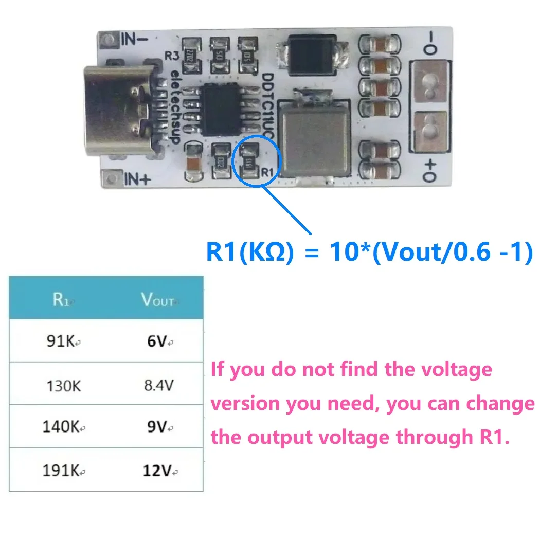 

DC-DC Boost Converter Power Supply for QC PD High Power Mobile Phone Charger 3.5A USB C TYPE-C to DC 6V 8.4V 9V 12V Step-Up