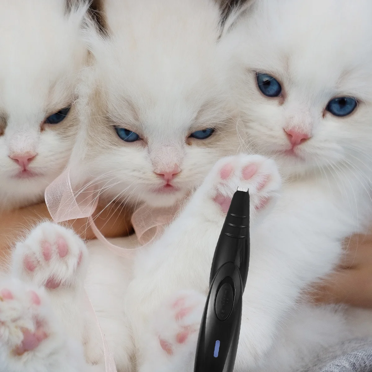 

Pet Hair Trimmer Black Ceramic Blade Dog Grooming Tool Electric Foot Hair Clipper For Dogs Cats Quiet Safe Cutting Strong