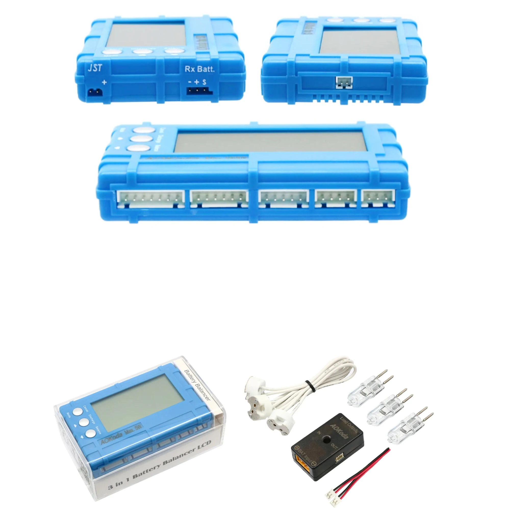 

1 Pieces AOKoda 150W 3 in 1 RC 2s-6sVoltage Meter Tester+Discharger+Lipo Li-Fe Battery Balancer LCD