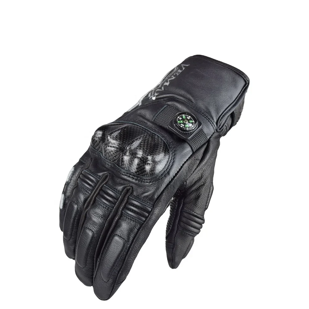 -for Vemar Winter 100% Waterproof Warm Guantes Moto Biker Touch Screen Motorbike Gloves Motorcycle Leather Gloves