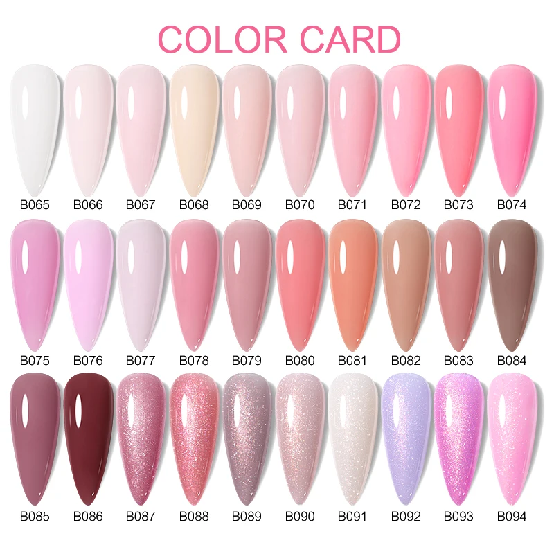 UR SUGAR 7ml Rubber Base Gel Milky Jelly White Pink Transparent Color Gel Nail Polish Nail Camouflage Soak Off UV LED Manicure