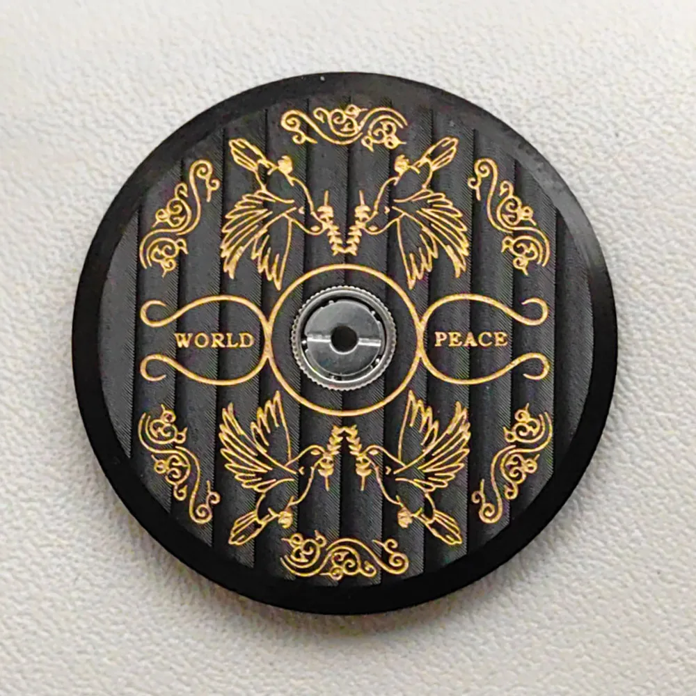 Piezas de martillo de Rotor de movimiento NH35 negro aptas para NH36 NH38 NH39 4R35 7S26 NH35 piezas de Rotor de martillo de peso oscilante de movimiento