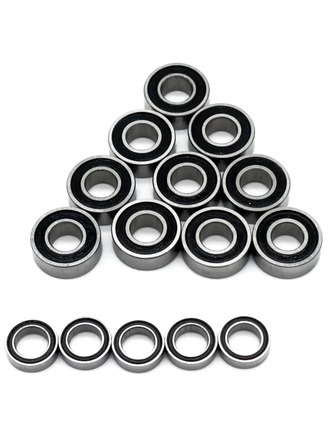 5x8x2,5mm 5x11x4mm Kugellager Kit 15 Stück für Tamiya 2RS versiegelte RC Auto Upgrade Teile kompatibel mit Lunchbox Grasshopper Hornet – Detail 2