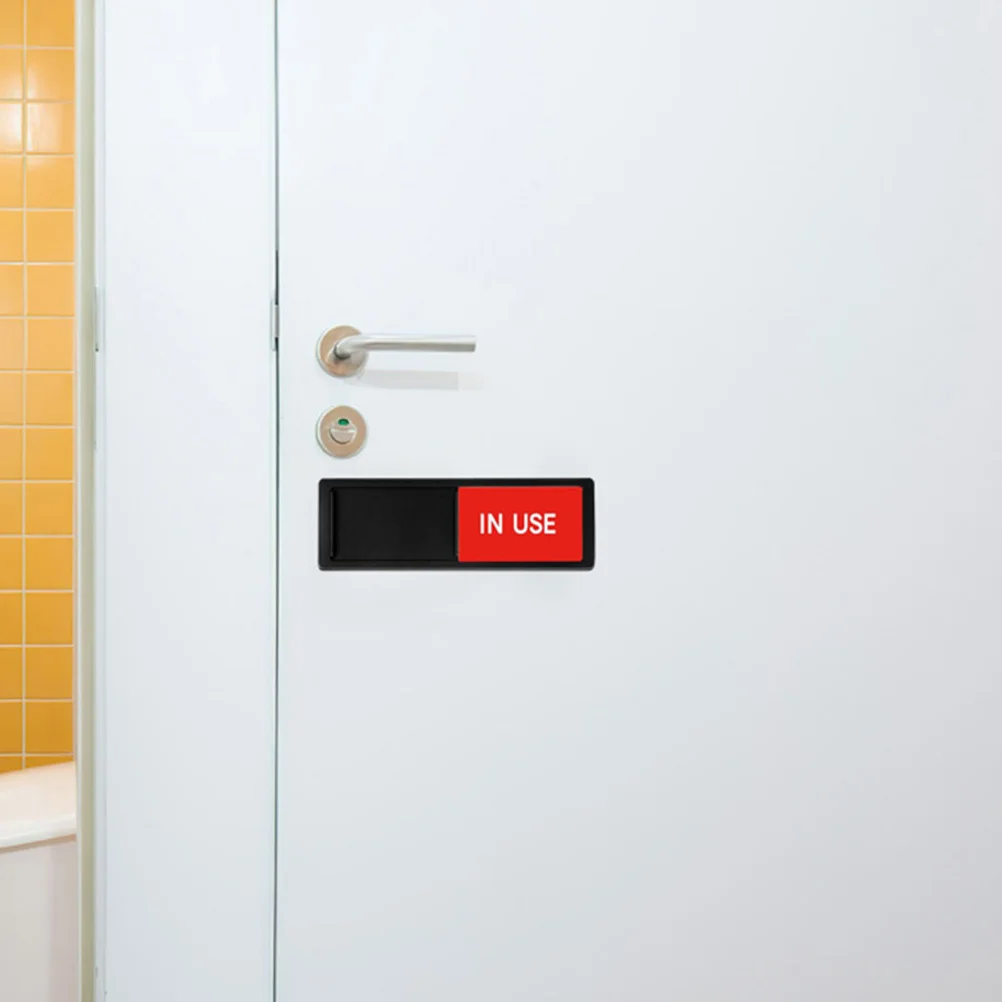 

2pcs State Indicator Sign For Restroom Meeting Room Privacy Slide Door Occupied Vacant Sign Business Office Home Use