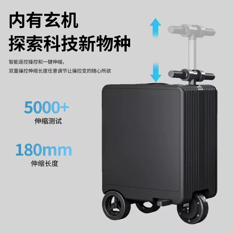 Electric Rideable Suitcase Smart Riding Luggage 20 Inch Foldable Carry On With APP Control USB Charging