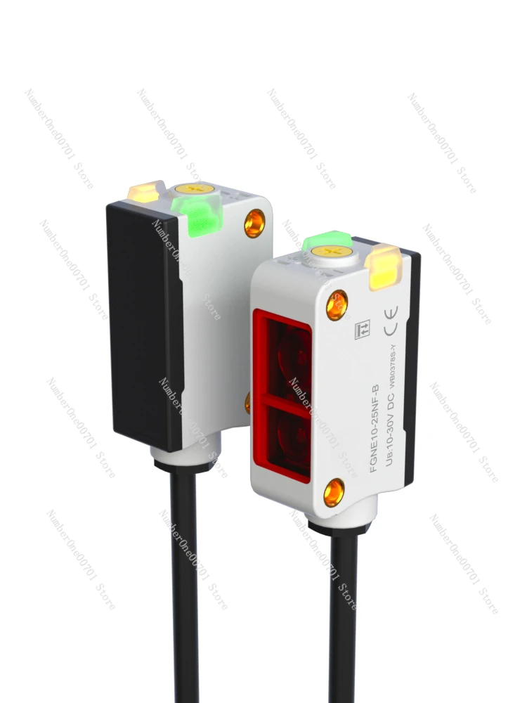 Background Suppression Photoelectric Switch Sensor Induction FGNE10-25NF-B Square Infrared Visible Light CX-442