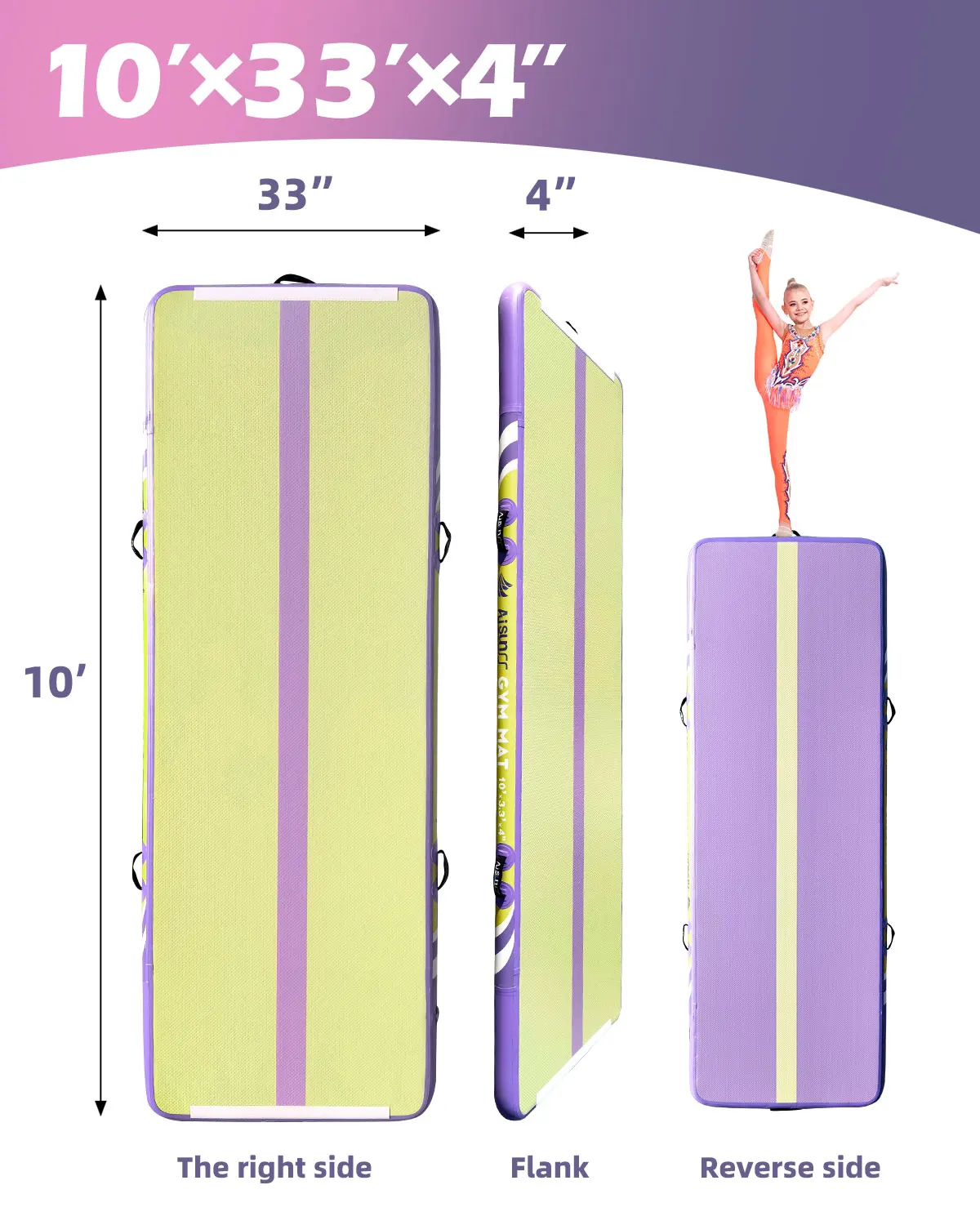 Factory 3m Inflatable Gymnastics Air Track For Gymnastics And Yoga Premium Quality Yoga