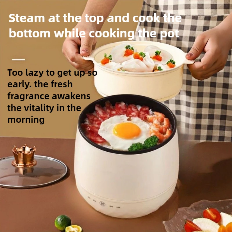 220V 電気炊飯器多機能統合 1.8L シングル小型炊飯器圧力鍋家庭用食品ウォーマー
