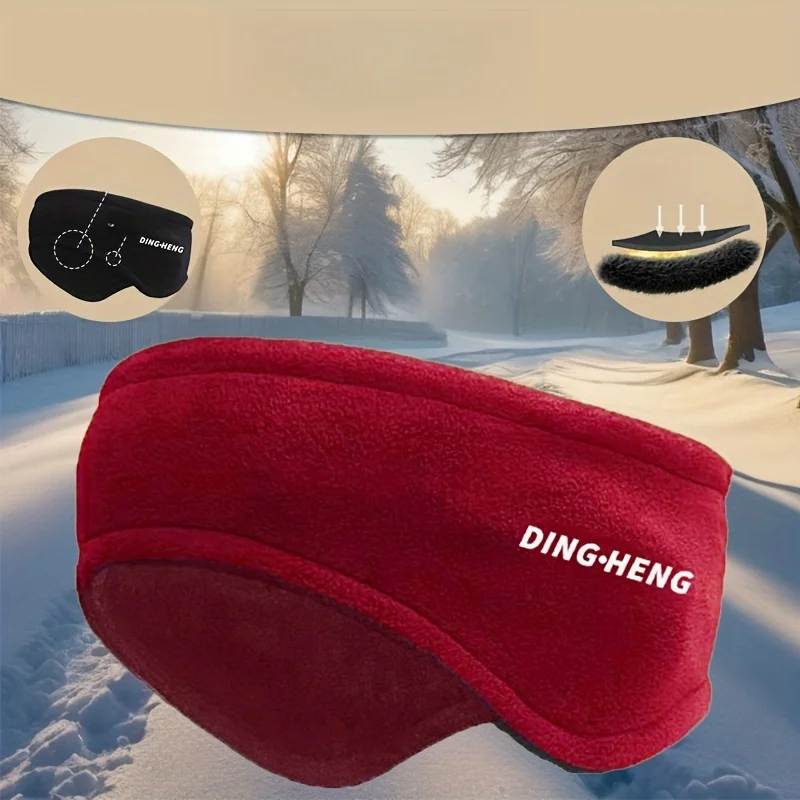 Winter Sports Earmuffs Warm Windproof for Skiing Cycling Headband Polar Fleece Ear Protection Running Cold-proof Earmuffs