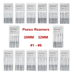 Dental Tool Root Cannal Endo Peeso Reamers Drill 28mm 32mm Stainless Steel Endodontic Instruments Dentist Dentistry Odontologia