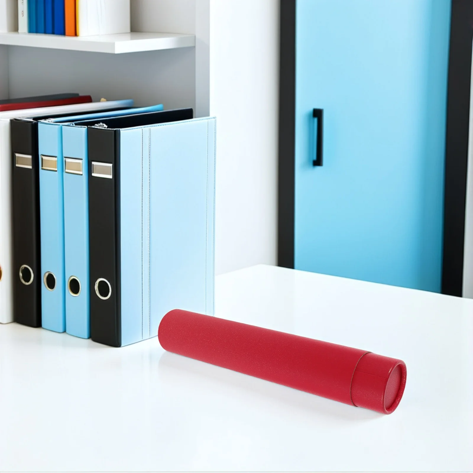 กระบอกเก็บม้วนแบบพกพาขนาด 12 นิ้วสำหรับงานศิลปะ กันน้ำและกันกระแทก เหมาะสำหรับการประดิษฐ์ตัวอักษรจีนและภาพวาด