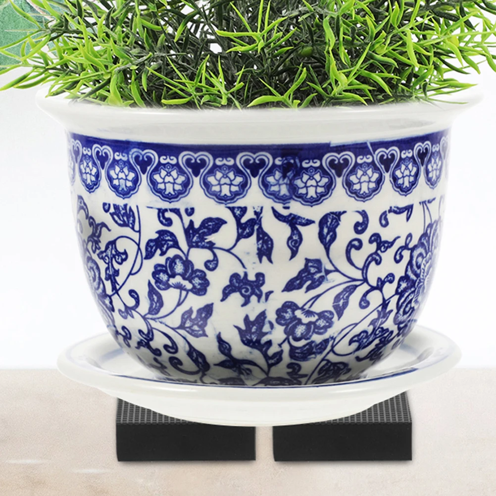 

4pcs Flower Pot Bottom Leak Proof Planter Soil Planter Pad Blocker Drainage Flowerpot Bottom Pad Mat for Planters Pots