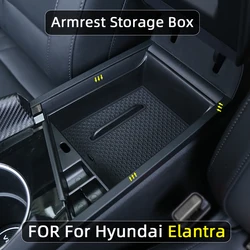 For Hyundai Elantra CN7 2021 2022 2023 Car Center Armrest Storage Box Container Glove Organizer Case Accessories Left-Hand drive