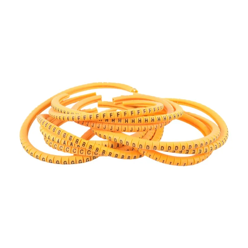 EC-0 EC-1 EC-2 EC-3 ( A-Z ) 520PCS (Each20pcs ) yellow Cable Markers Letters 4sq.mm A to Z X for wire diameter Cable Marker