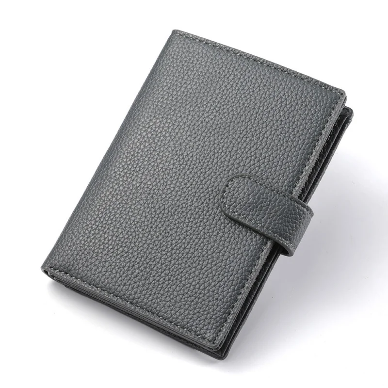 Western Large Capacity PU Leather Multi-functional Men Wallet Fashion Passport Holder Card Holder Purse for mens