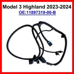 1897319-00-B For Tesla Model 3+ Highland 2023-2025 Rear Bumper Harness Rear Fascia Bumper Harness Wiring Accesorios Para Auto