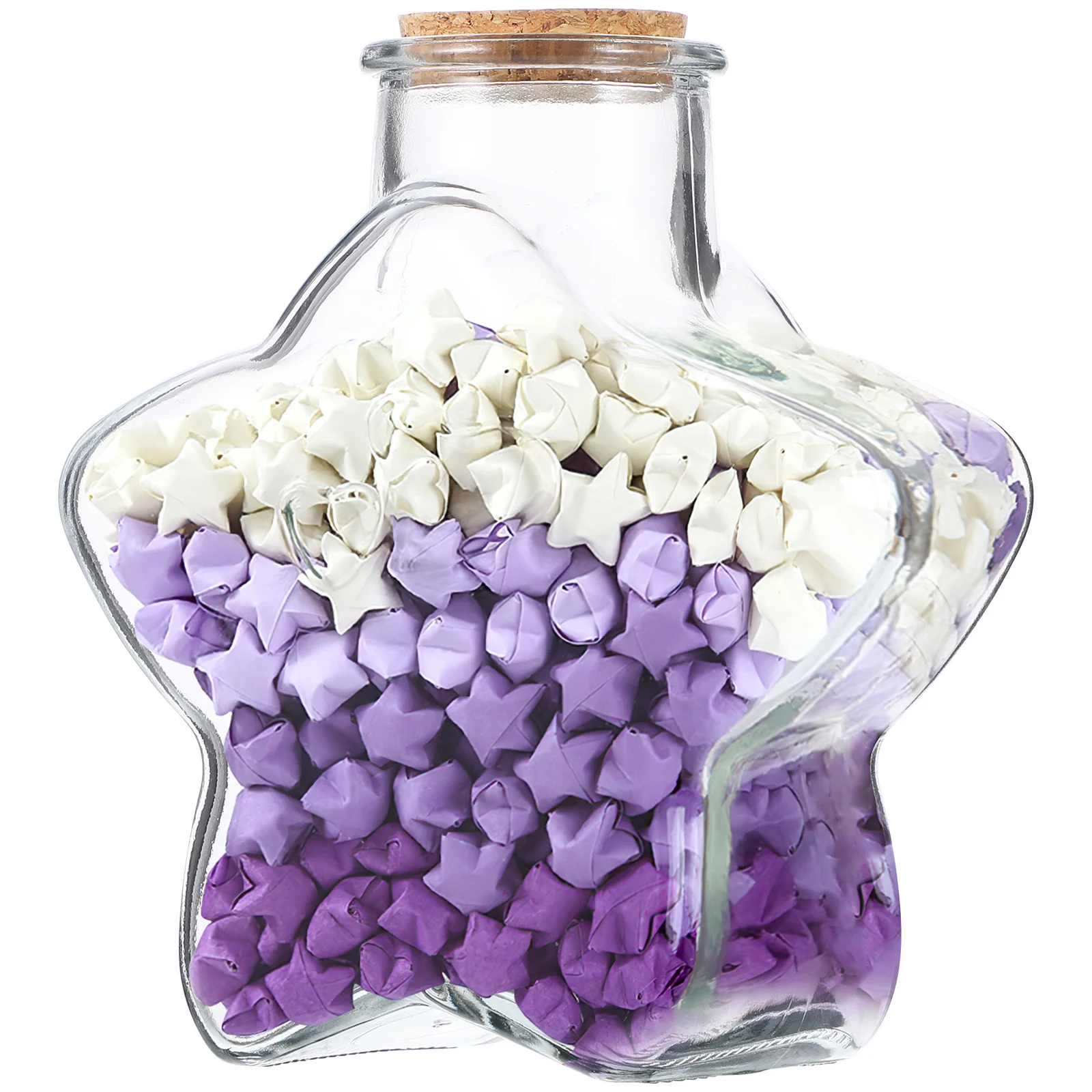 

Origami Star Purple Candy Romantic Gifts for Him Paper Jar Strips Glass Shaped Bottles