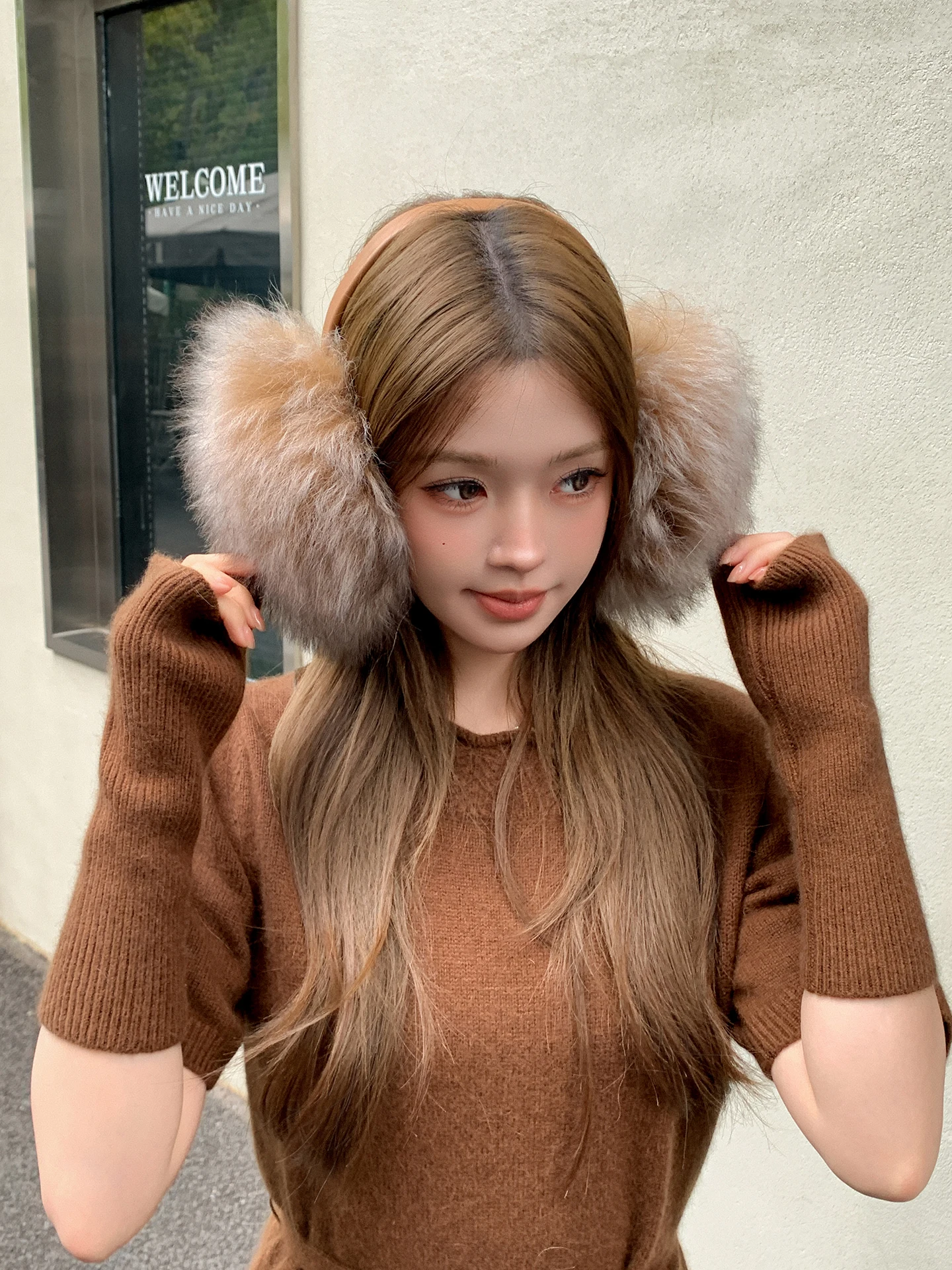 cache-oreilles-en-laine-tendance-pour-femmes-confortables-chauds-legers-marron-accessoires-d'hiver-a-la-mode