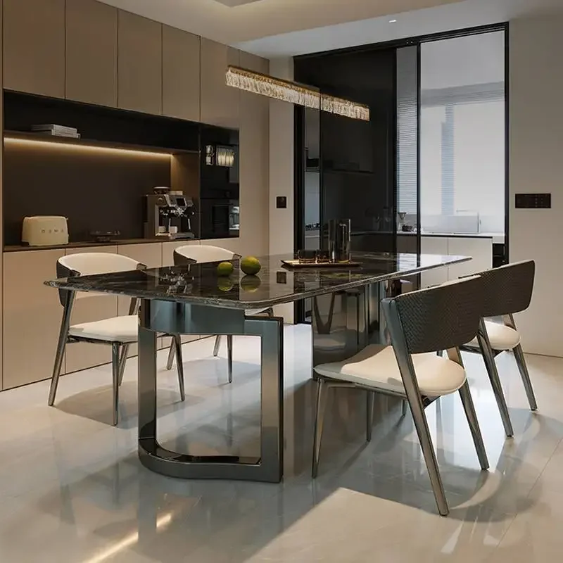 

Обеденные столы для вечеринок, дизайнерские итальянские свадебные современные кухонные обеденные столы для салона, роскошный скандинавский обеденный стол, мебель для дома