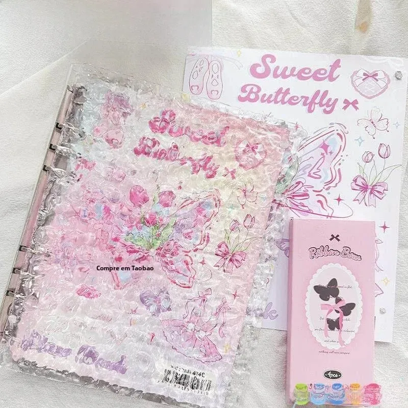 delicate-graduation-album-2026-new-high-aesthetic-korean-style-middle-school-girls-graduation-memory-book-loose-leaf-book
