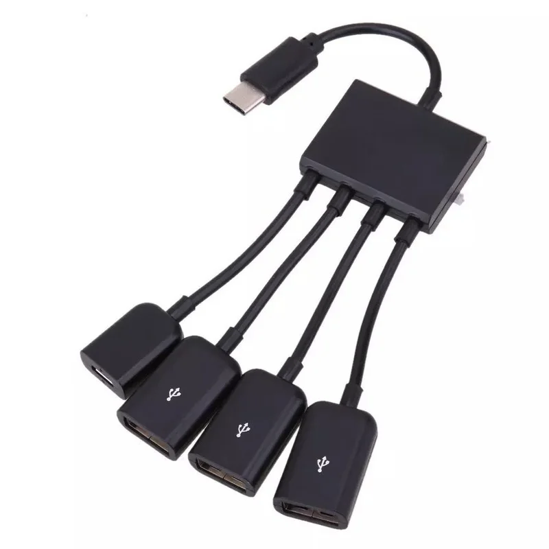 USB tipo-c OTG cabo adaptador, macho para USB Micro fêmea, Hub para telefone inteligente, Samsung, Xiaomi, Huawei, 3.0, 2.0