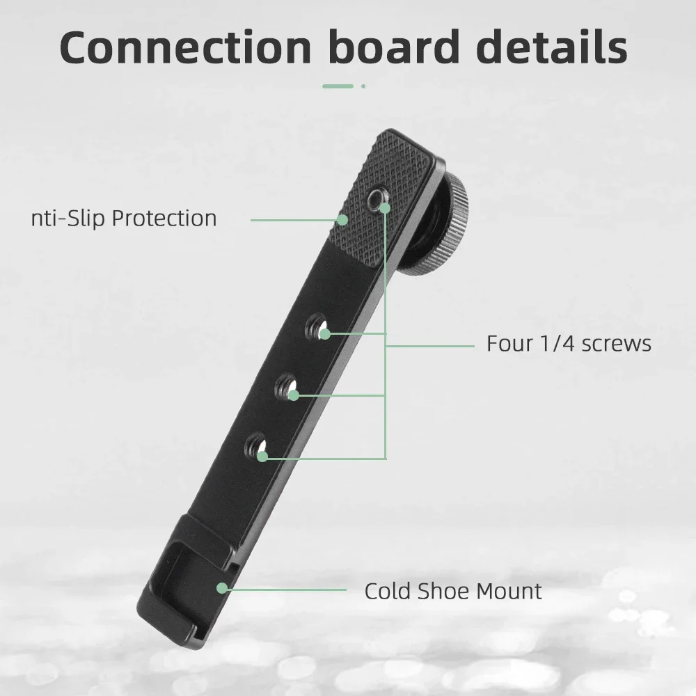 Uchwyt na telefon do DJI Pocket 3/Pocket 4/Insta360 X5, stabilizujący klips do nagrywania wideo, klips do telefonu z lampą doświetlającą, klips do statywu, akcesoria do kamery. — zdjęcie produktu 5